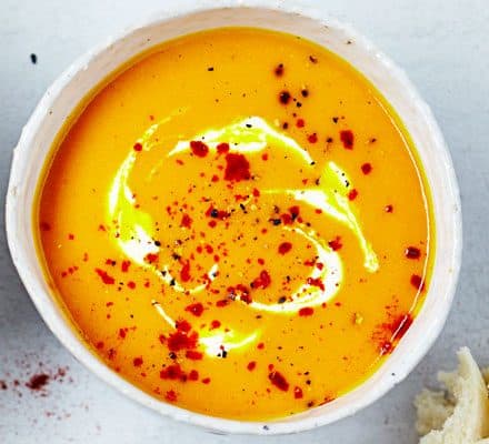 Healthy carrot soup