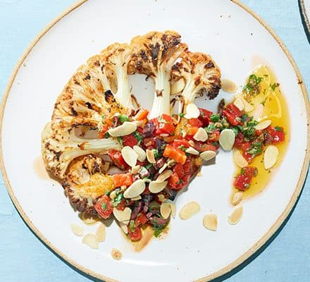 Roasted cauliflower steaks