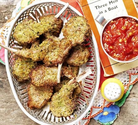 Ягнячьи котлеты на косточке с лимоном и травами