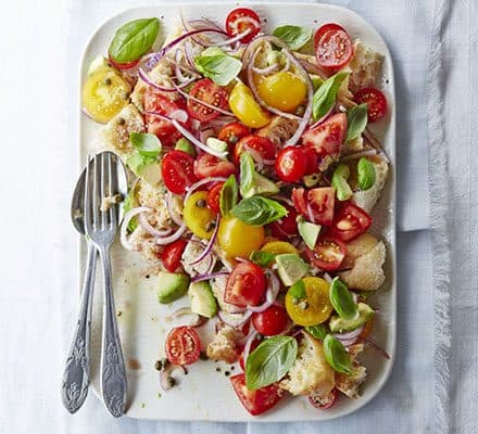 Avocado panzanella