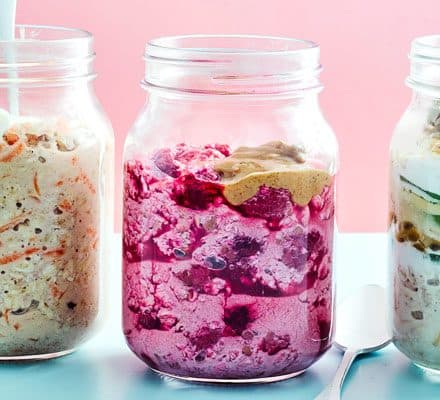 Peanut butter overnight oats