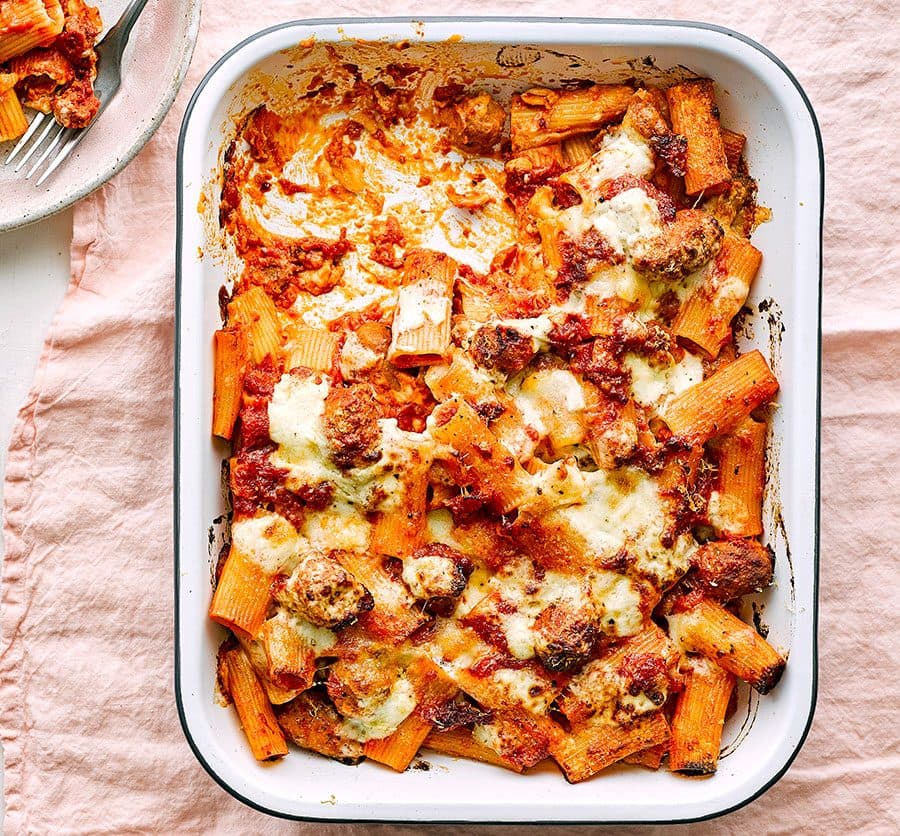 Sausage pasta bake