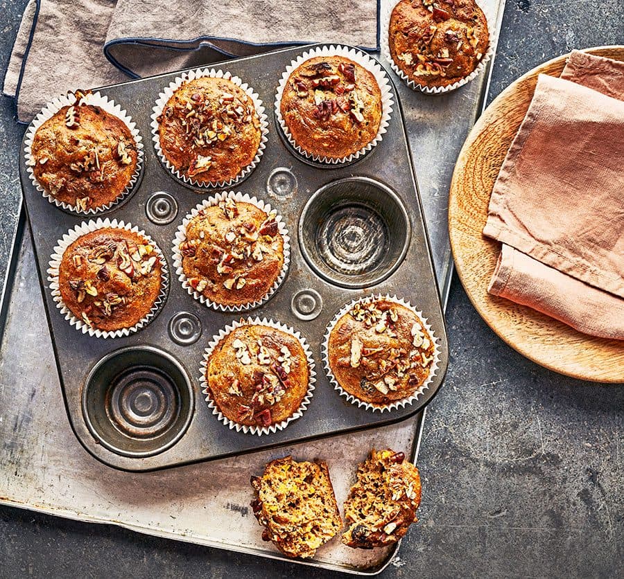 Healthy pumpkin muffins