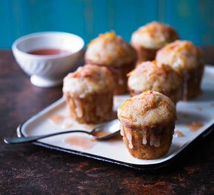 Маффины с кровавым апельсином и маковой посыпкой