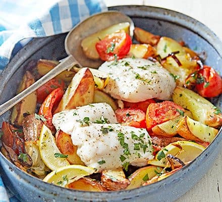 Жареная рыба по-гречески