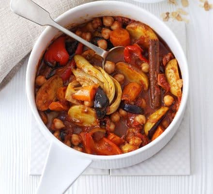 Chickpea & roasted veg tagine