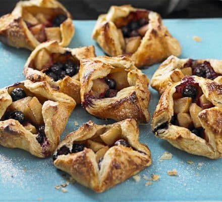 Apple & blueberry Danishes