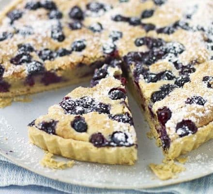Blueberry & almond tart