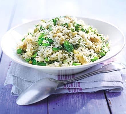 Пилав с широкими бобами