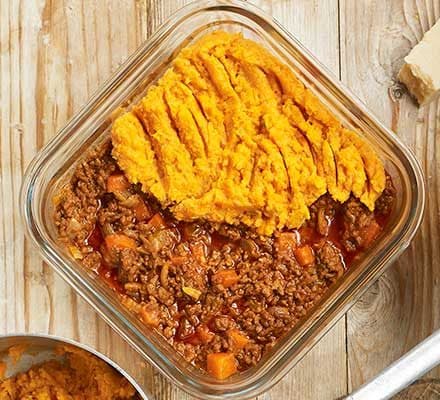 Sweet potato-topped cottage pie