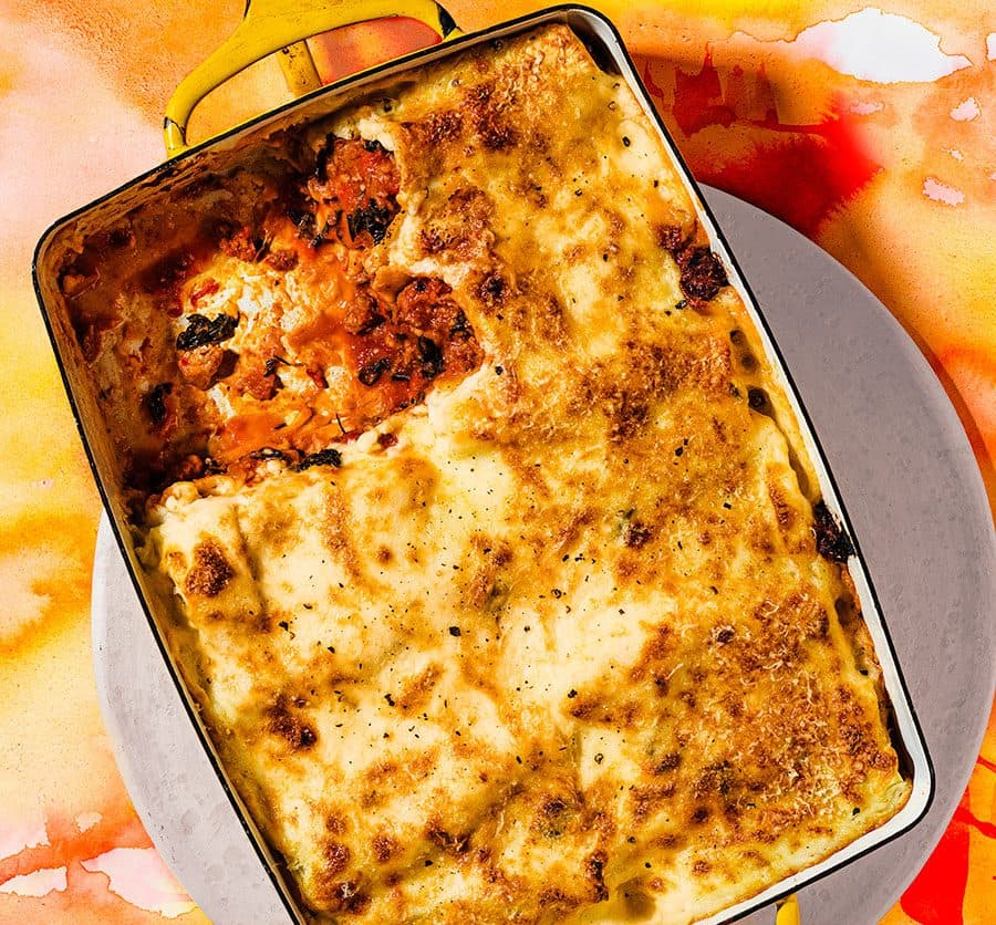 Sausage & winter greens cannelloni