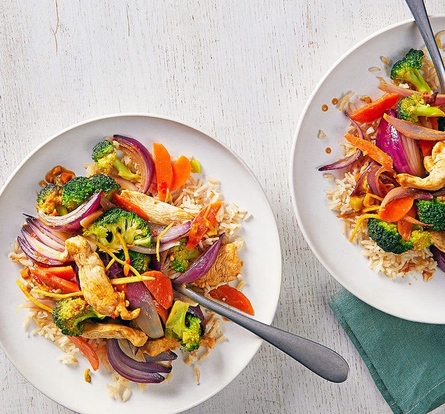 Healthy chicken stir-fry