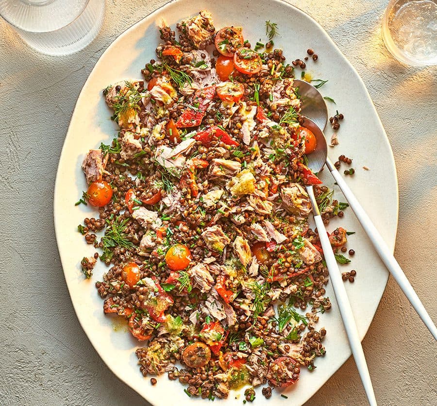Lentil & tuna salad