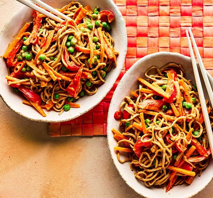 Curried sate noodles