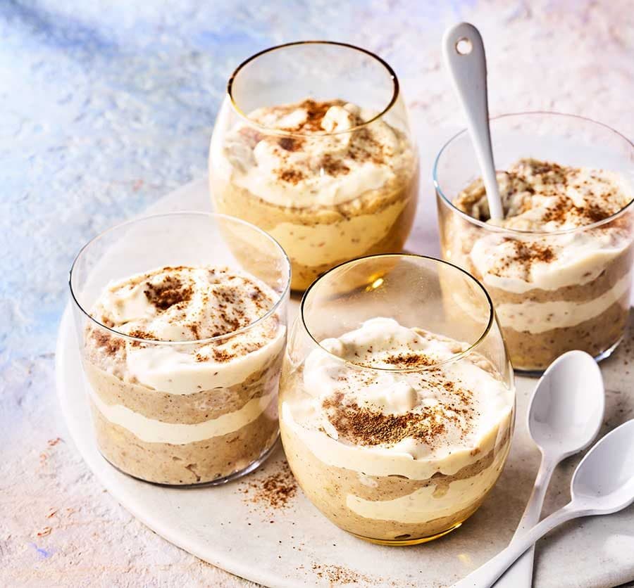 Crunchy peanut butter & banana pots