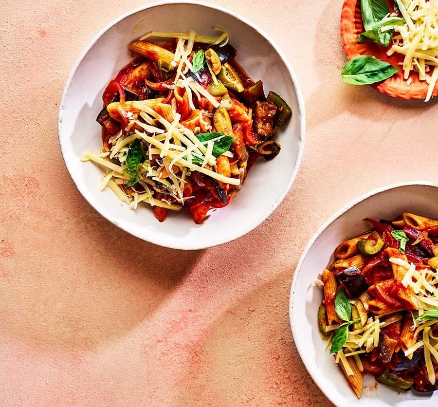Veggie pasta one-pot